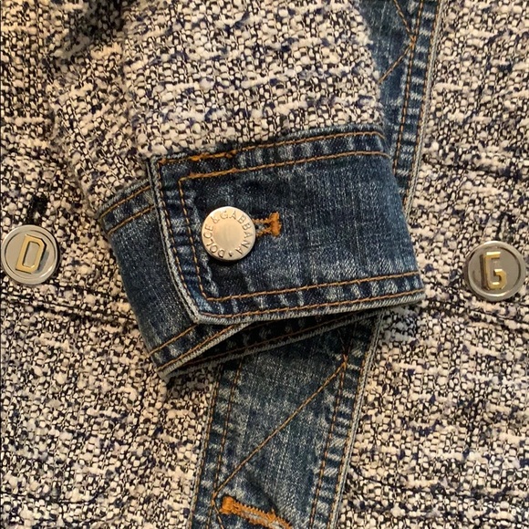 Dolce&Gabbana tweed jean jacket - Picture 7 of 7